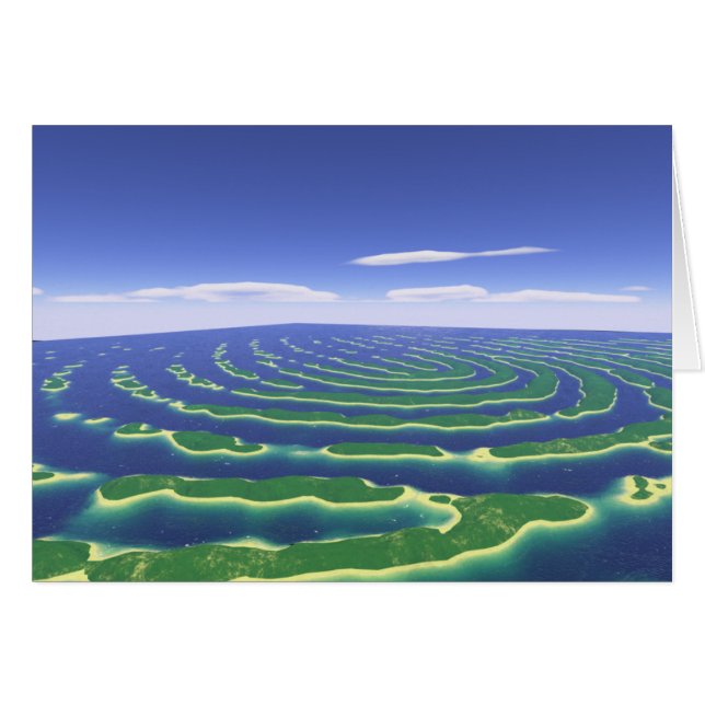 Tropiskt Hälsningskort (Framsidan Horizontal)