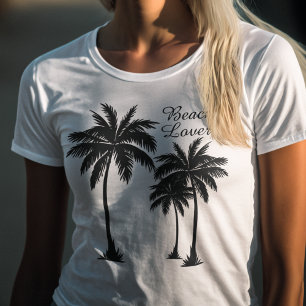 Tropiskt handflatan-Beach-Älskare T Shirt