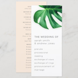 Tropiskt Handflatan Löv-minimalistiskt Bröllopspro Inbjudningar