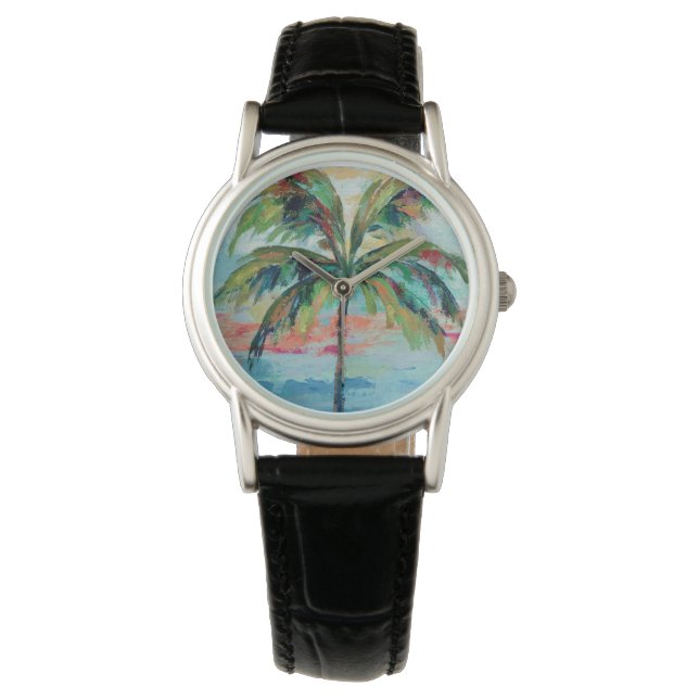 Tropiskt | HANDFLATAN TRÄD Armbandsur (Framsida)