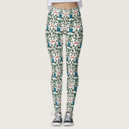 Tropiskt havssköldpaddsblommönster | Kusthavet Leggings