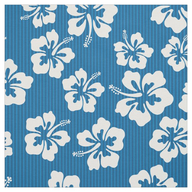 Tropiskt hawaiiskt Hibiscus-blommönster Tyg (Provkarta)