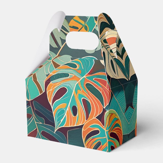 Tropiskt hawaiiskt tryck presentaskar (Framsidan Sidan)