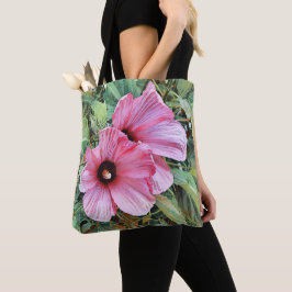 Tropiskt Hibiscus Flower Bible Verse Tote Tygkasse