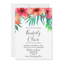 Tropiskt Hibiscus Hawaiian Beach Wedding