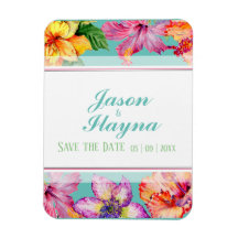 Tropiskt Hibiscus Spara datumet