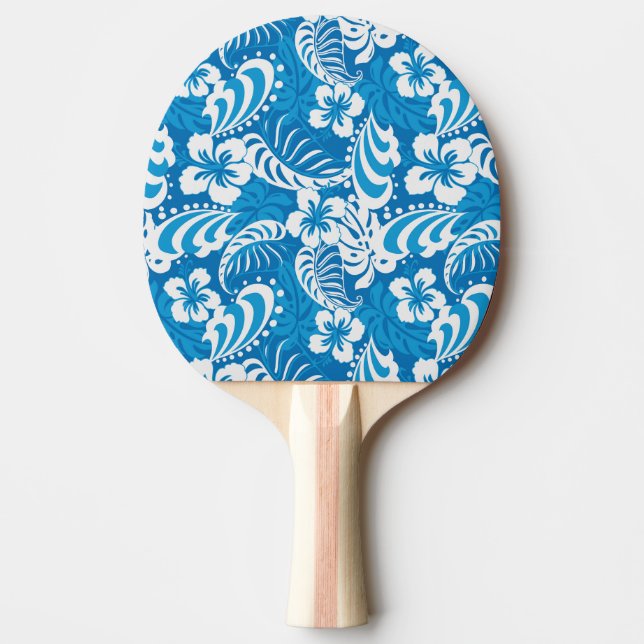 Tropiskt hibiskusmönster pingisracket (Framsidan)
