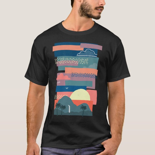 Tropiskt Himlar T Shirt (Framsida)