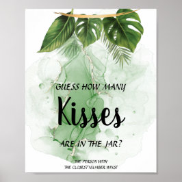 Tropiskt hur många Kisses Möhippa-speltecken Poster