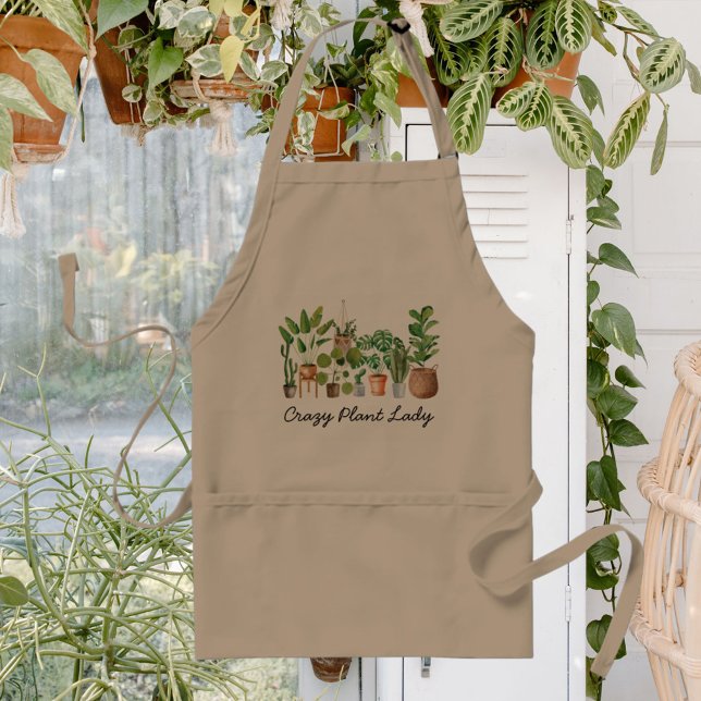 Tropiskt hushållets vattenfärgscitat förkläde (In situ)