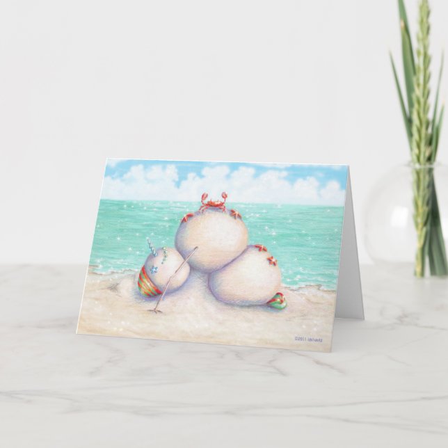 Tropiskt jokerkort helgkort (Framsida)