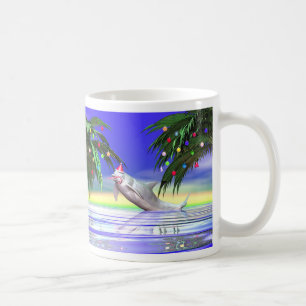 Tropiskt juldelfin kaffemugg