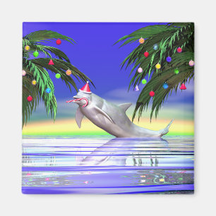 Tropiskt juldelfin magnet