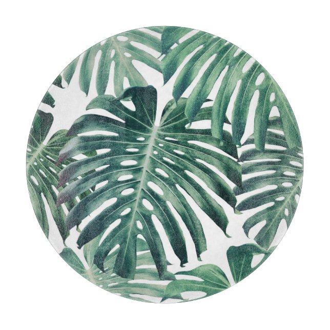 Tropiskt Jungle Löv Blommigt-bakgrund (Framsidan)