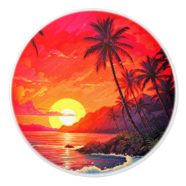 Tropiskt keramiskt dörrknapp/dragknapp knopp