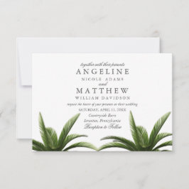 Tropiskt kort för Grönt Träd i Bröllop vid Handfla