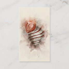 Tropiskt kustområde, Snäcka av vattenfärg Visitkort