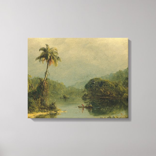 Tropiskt liggande Frederic Edwin Church Canvastryck (Framsida)