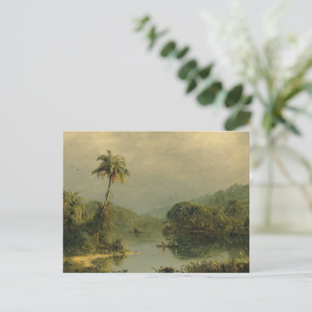 Tropiskt liggande Frederic Edwin Church Vykort (Stående Fram)