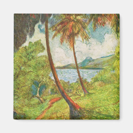 Tropiskt liggande i Martinique (Charles Laval) Magnet