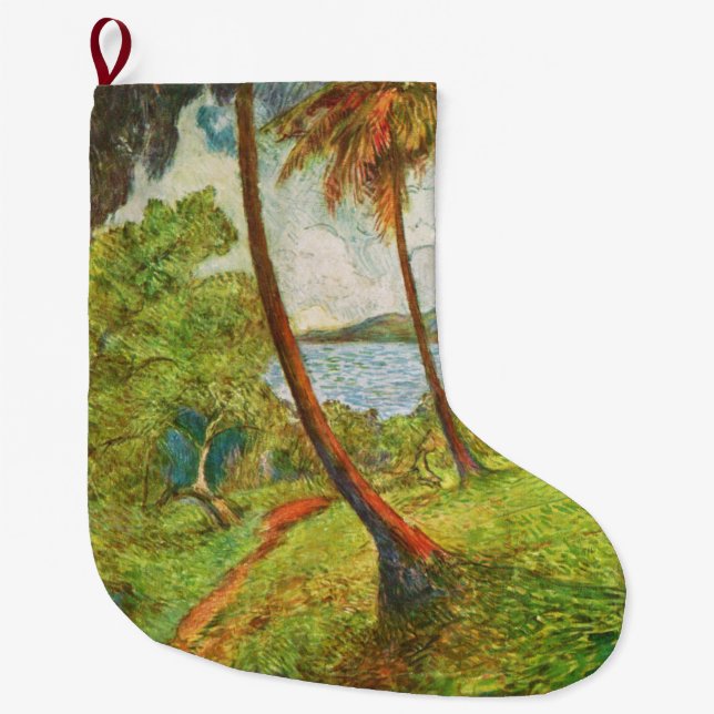 Tropiskt liggande i Martinique (Charles Laval) Stor Julstrumpa (Framsidan)