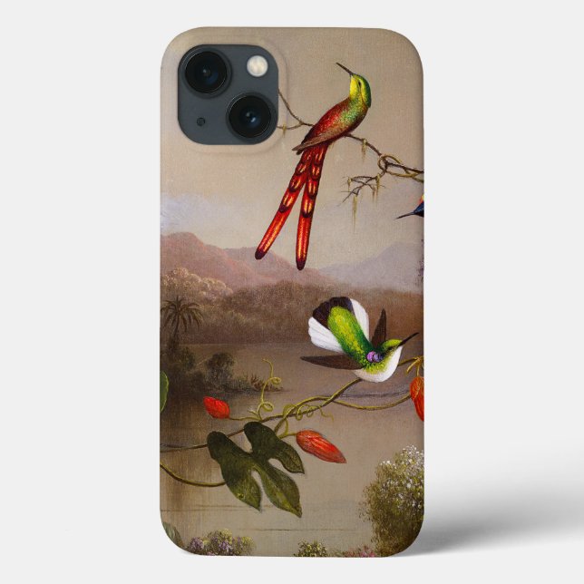 Tropiskt liggande med tio Hummingbird Heade (Baksida)