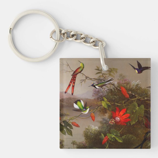Tropiskt liggande med tio Hummingbird Heade (Framsidan)