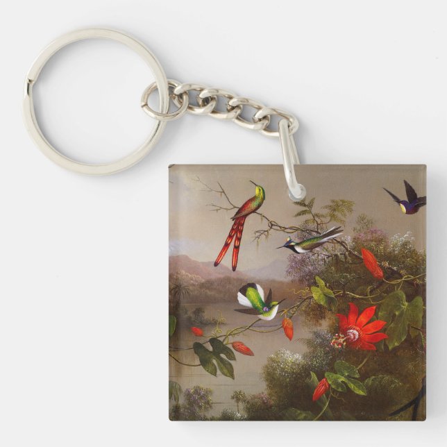 Tropiskt liggande med tio Hummingbird Heade (Framsidan)