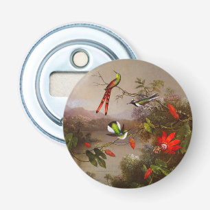 Tropiskt liggande med tio Hummingbird Heade Flasköppnare