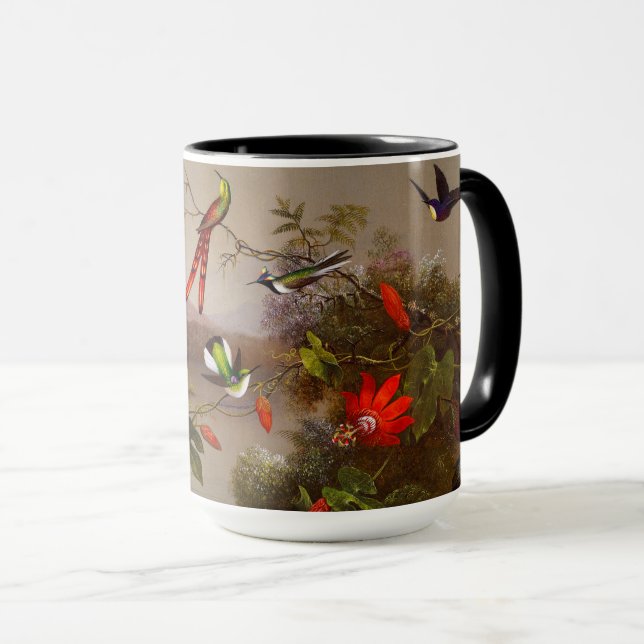 Tropiskt liggande med tio Hummingbird Heade Mugg (Framsida höger)