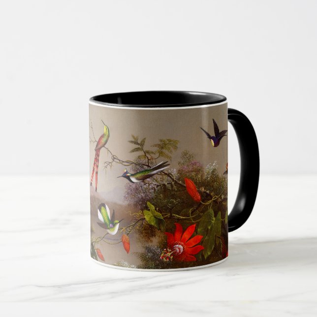 Tropiskt liggande med tio Hummingbird Heade Mugg (Framsida höger)