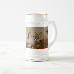 Tropiskt liggande med tio Hummingbird Heade Sejdel