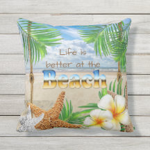 Tropiskt liv är bättre på stranden