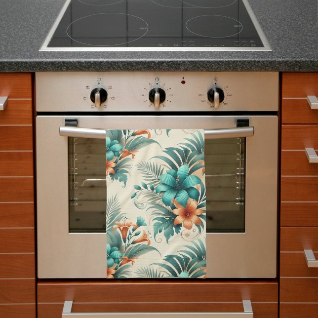 Tropiskt ljus kökshandduk (Skapare uppladdad)
