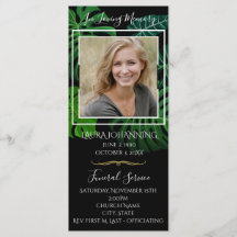 Tropiskt Löv-begravningsprogram/Obituary