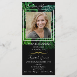 Tropiskt Löv-begravningsprogram/Obituary Program