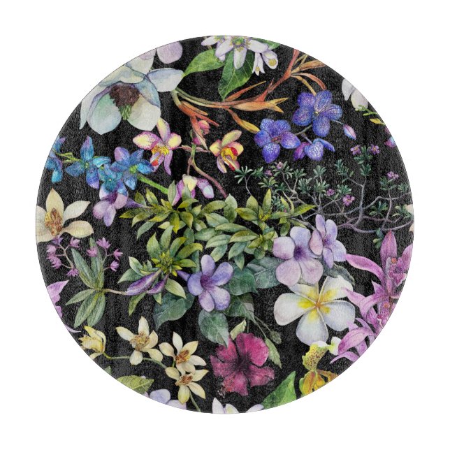 Tropiskt Löv i vattenfärg: Sömlöst Mönster (Framsidan)