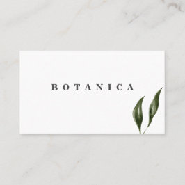 Tropiskt Löv Modern Visitkort