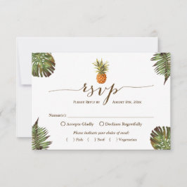 Tropiskt Löv Pineapple Hawaiian Luau OSA