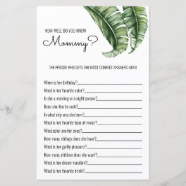 Tropiskt Löv/Rand babykläder