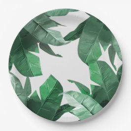 Tropiskt lövpapper pläterar