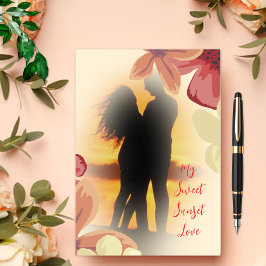 Tropiskt Min solnedgångskärlek Kort