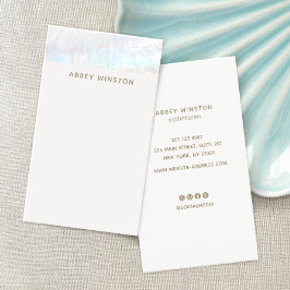 Tropiskt minimalistiskt sjögränssnitt visitkort