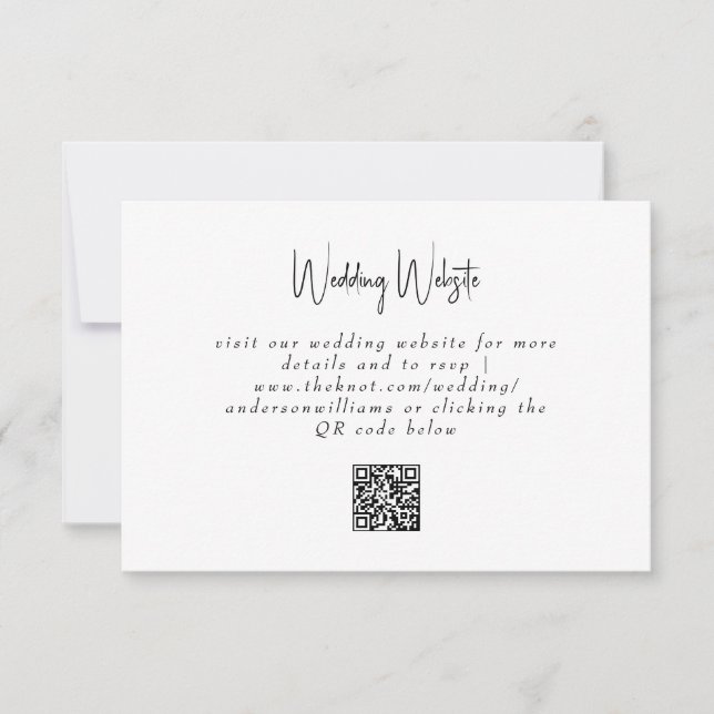 Tropiskt modernt enkelt QR-kodhölje i Bröllop (Framsida)