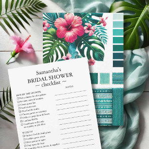 Tropiskt möhippa Checklist och Stil Guide Inbjudningar