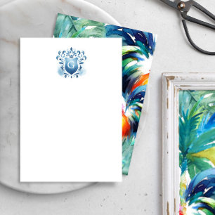 Tropiskt Monogram tack för att du tog emot Majesti Kort