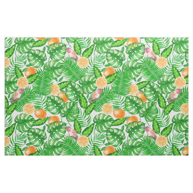 Tropiskt mönster, kolibrier II Tyg (Fat Quarter)