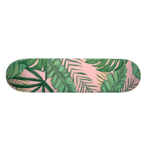Tropiskt mönster mini skateboard bräda 18,5 cm