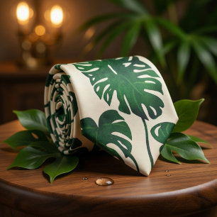 Tropiskt Monstera-blad Slips
