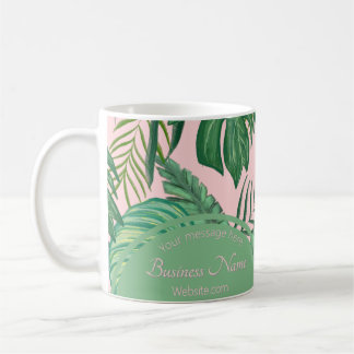 Tropiskt Monstera Djungel Palm mönster Kaffemugg